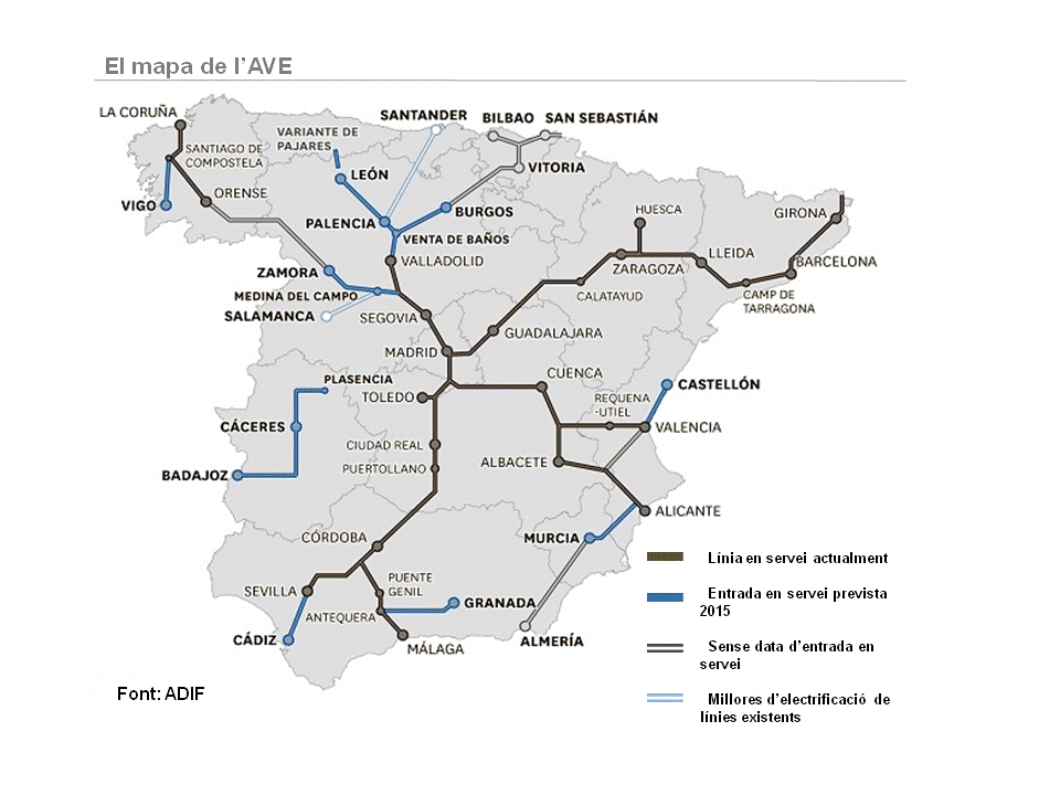 Mapa AVE definitiu